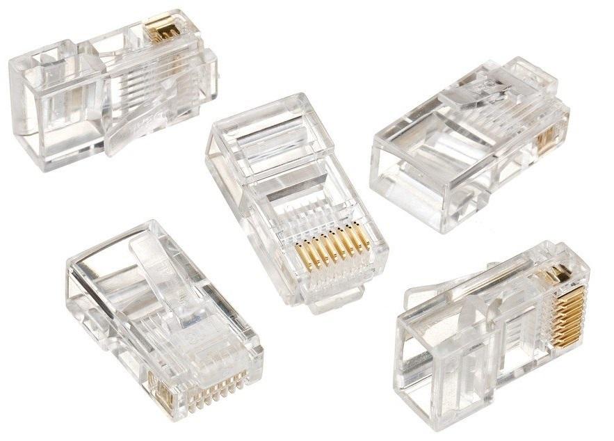 Вилка Cablexpert RJ-45 (8P8C) LC-8P8C-001 (3-fork) кат.5e (100 шт) 1124830
