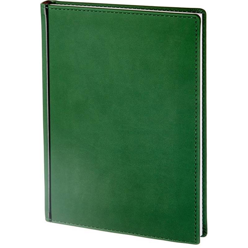 Ежедневник недатир. Альт Velvet искусс. кожа A5+ 136 л. зеленый (146х206 мм) 994577
