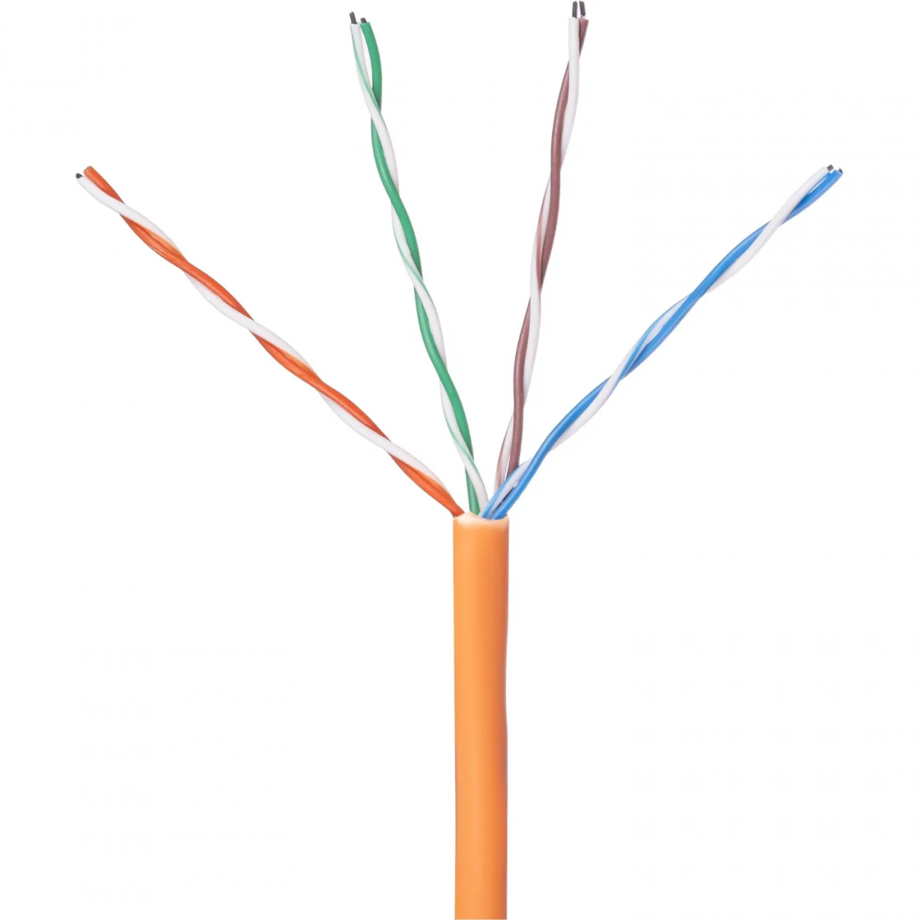 Кабель BigTech BT-CECR-015 CCA UTP 4 пары, кат.5e AWG24 LSZH 305м оранж 2208487