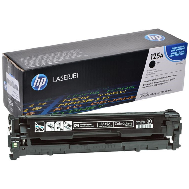 Картридж лазерный HP 125A CB540A чер. для LJ CP1215/1515 110719