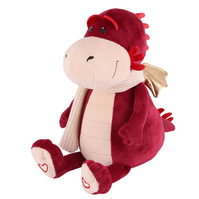 Мягкая игрушка Maxitoys Дракон Патрик в шарфике 25 см MT-MRT012312-3-25