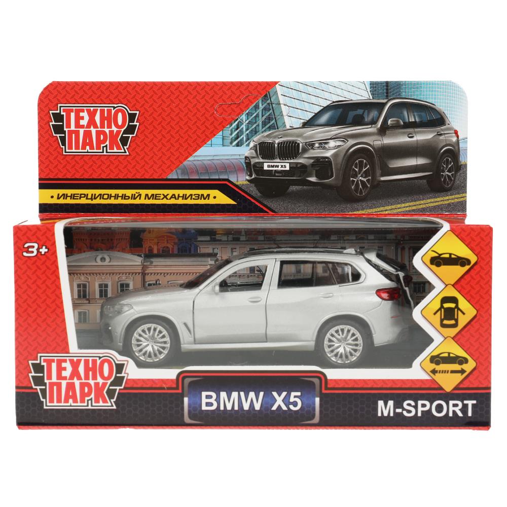 Машина металлическая Бмв X5 М-Спорт 12 см. серебристый Технопарк X5-12-SR