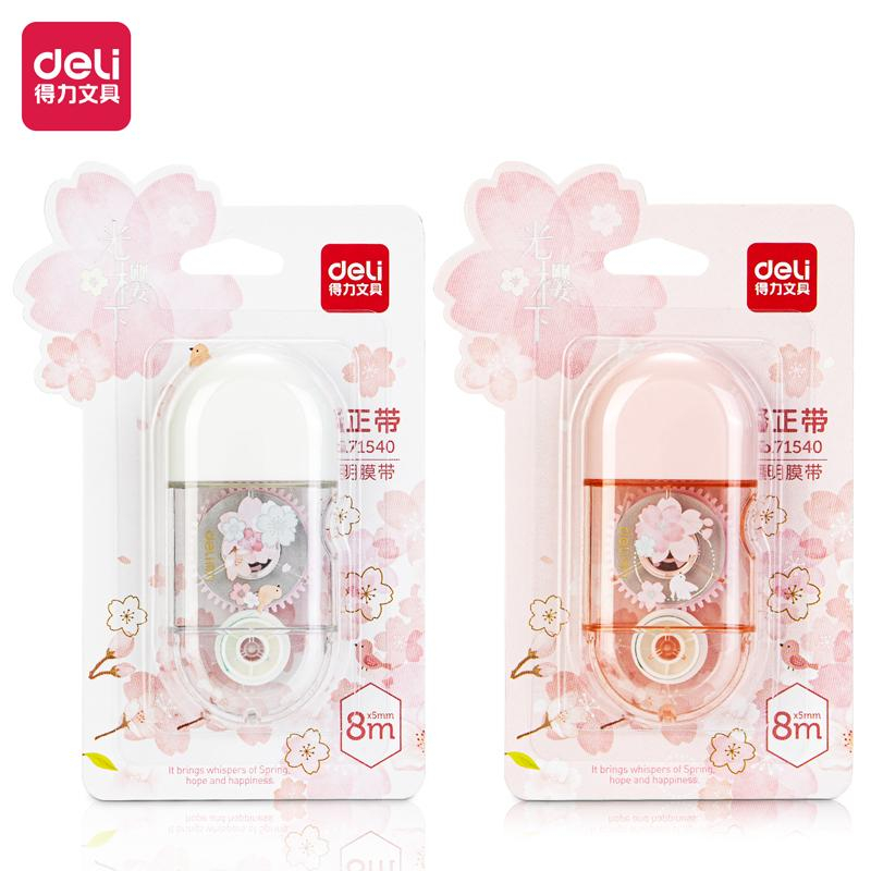 Корректирующая лента Deli Sakura 71540 5 мм x 8 м пластик корпус ассорти 1544379