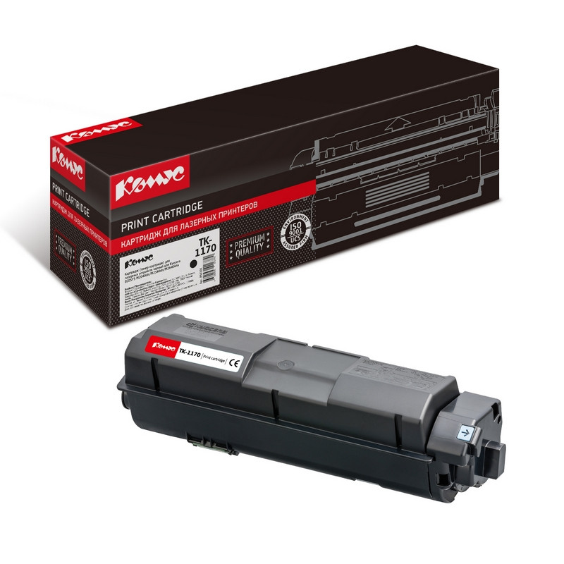 Картридж лазерный Комус TK-1170 чер. для Kyocera Ecosys M2040 (чип) 856101