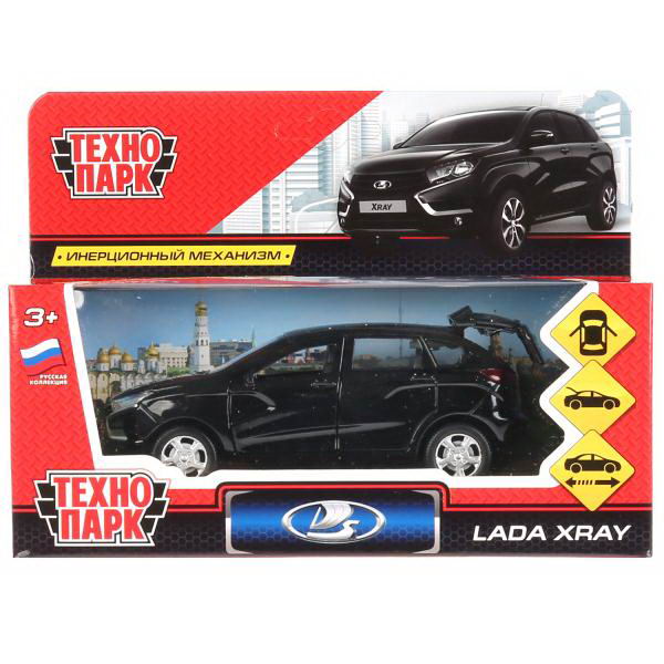 Машинка Технопарк LADA XRAY Черный 12 см XRAY-BK