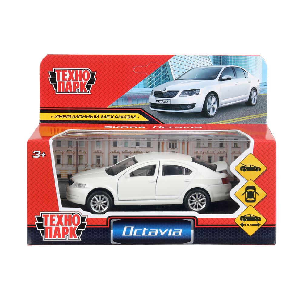 Машина Шкода Октавиа 12 см, белый (игрушка) Технопарк OCTAVIA-12-WH (72)