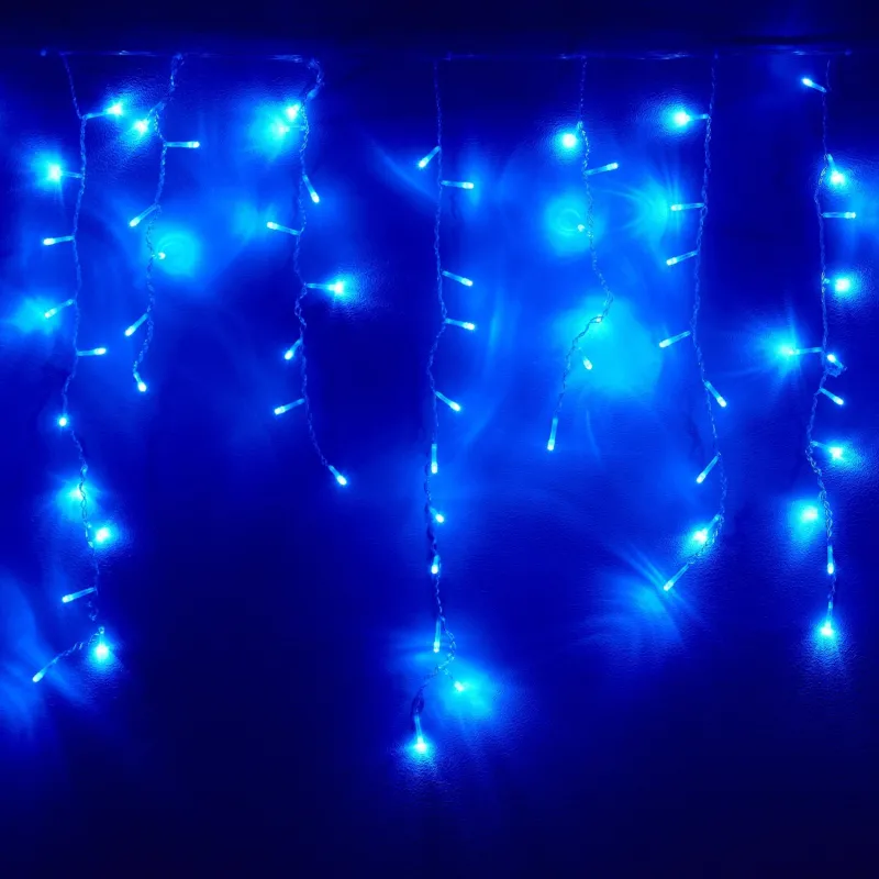 Гирлянда светодиодная бахрома голубой 200LED (2,4x0,6м)IP65 SW-XMAXOut-0014 1823901