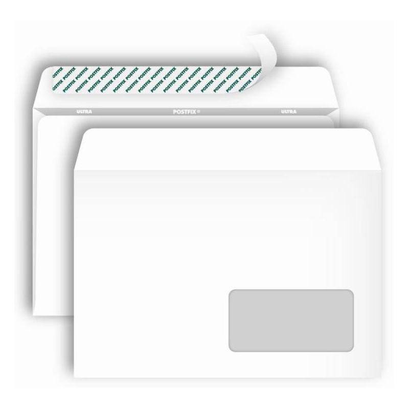 Конверты POSTFIX С5 стрип, пр.окно 162х229, 80г/м2, 1000шт/уп Bong 269729