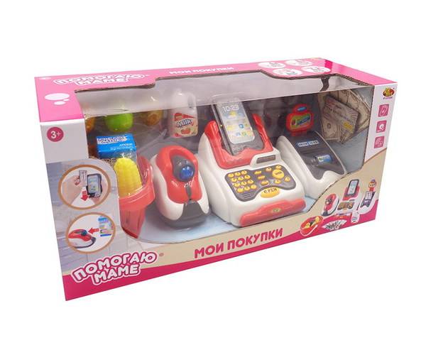 Касса в наборе с аксессуарами, звуковые и световые эффекты Abtoys PT-01029