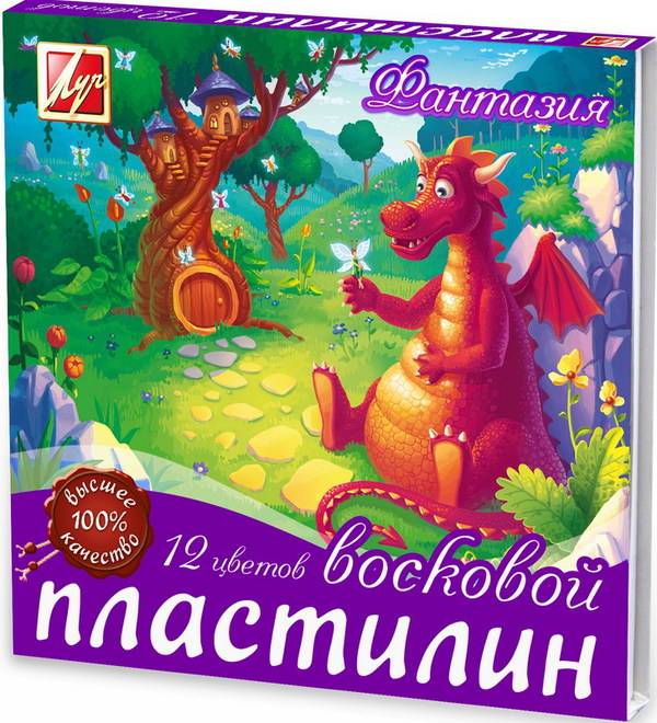 Мягкий восковой пластилин "Фантазия" 12 цветов Луч 25С1523-08