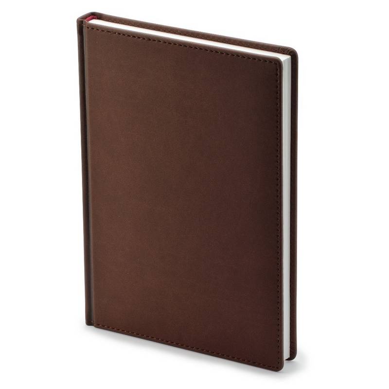 Ежедневник недатир. Альт Velvet искусс. кожа Soft Touch A5+ 136 л. коричневый (146х206 мм) 994575
