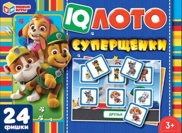 Лото IQ Суперщенки Умные игры 4650250540267