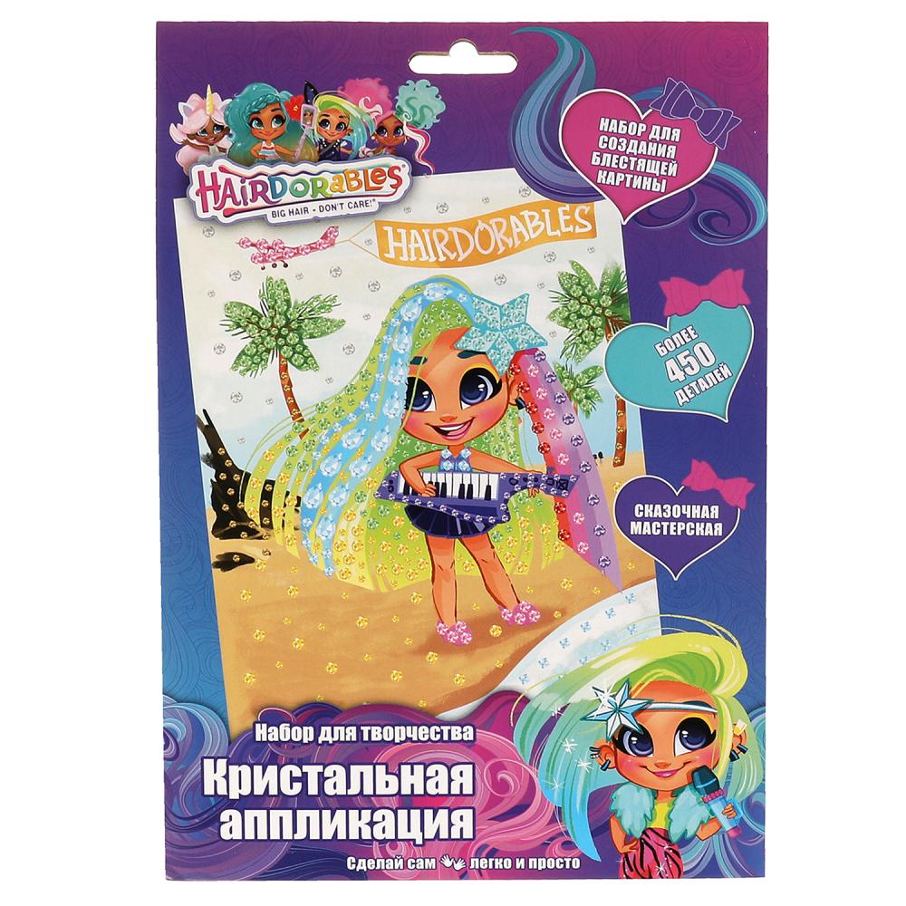 Кристальная мозаика детская Hairdorable, 17х23 см. MultiArt 100CRYS-HD