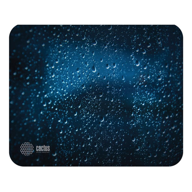 Коврик д/мыши Cactus CS-MP-P05XS Water Drops Мини черный 220x180x2мм 1728414