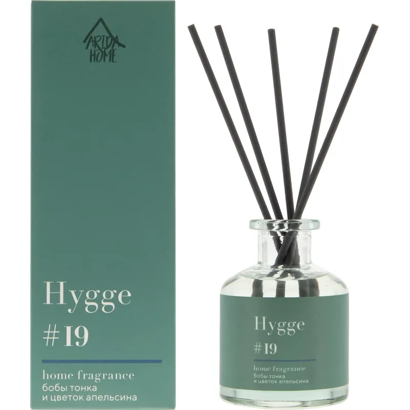 Аромадиффузор Hygge 19 Бобы тонка и цветок апельсина 50мл, АР 100-562 Arida Home 2224864
