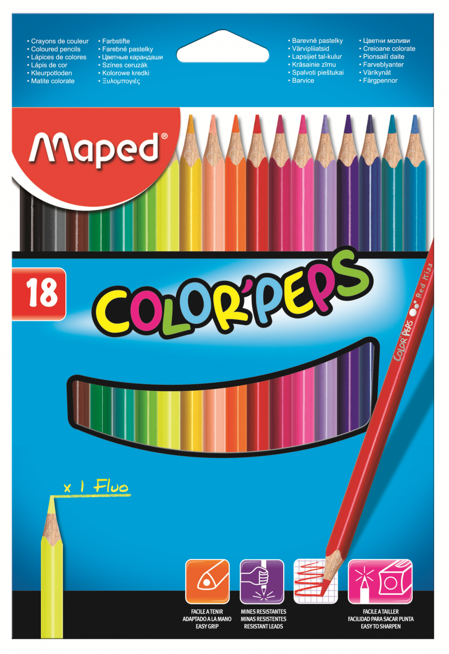 Карандаши Color Peps 18 цв Maped 183218