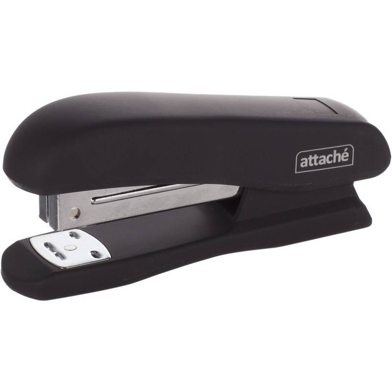 Степлер Attache Comfort до 20 лист, soft touch покрытие, черн, №24/6, 26/6 611845