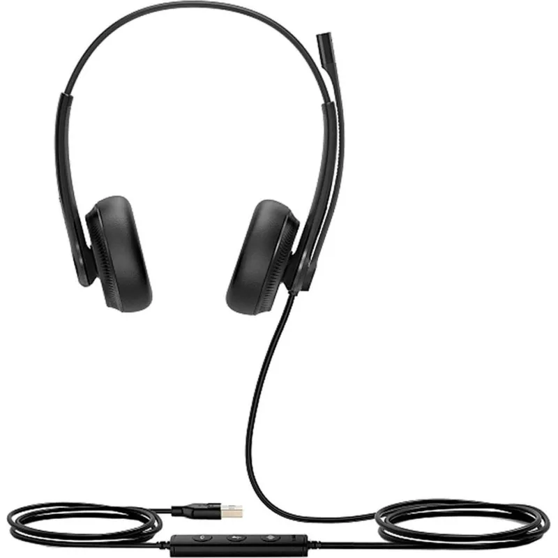 Гарнитура головная Yealink UH34 Dual UC Дуо, Проводная, HD звук, USB, шт 1437800