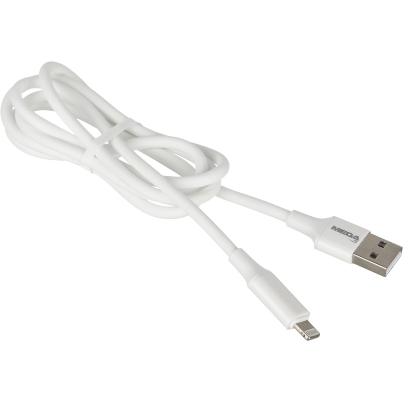 Кабель ProMega U28, 2,4A, 1м, USB - Lightning, TPE, силикон, белый ProMega jet 1639348