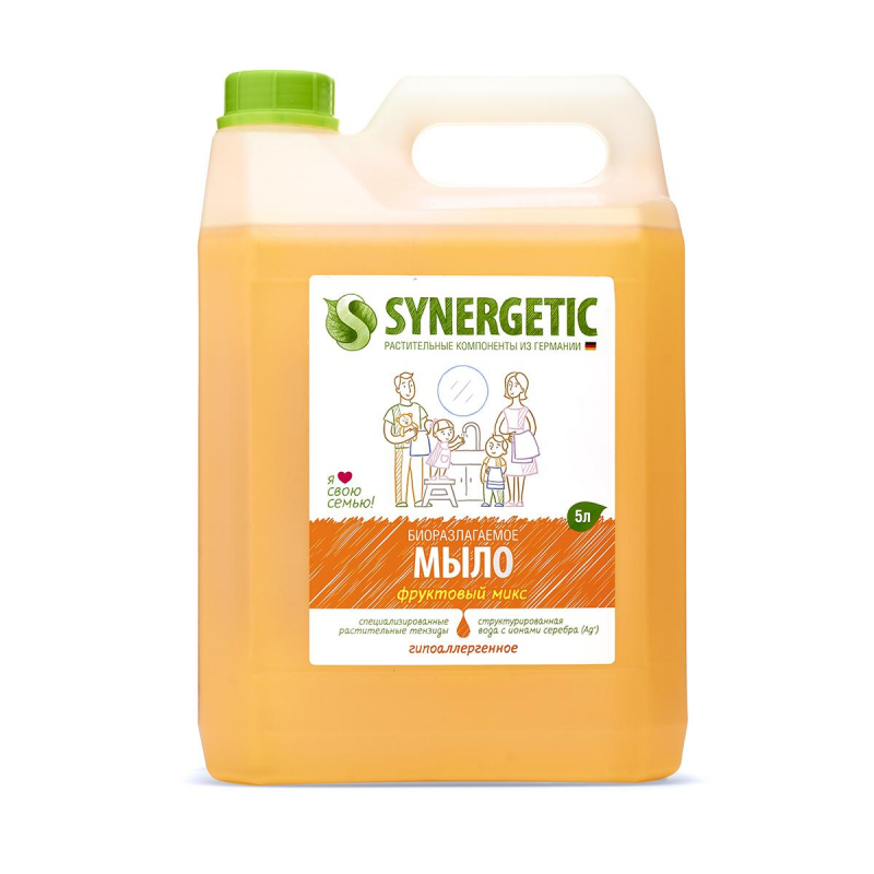 Мыло жидкое Synergetic Фруктовый микс 5л 1451016 105502
