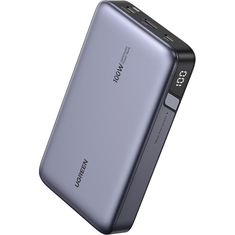 Внешний аккумулятор UGREEN PB720 (25188) 20000mAh PD 100W, серый 1953571