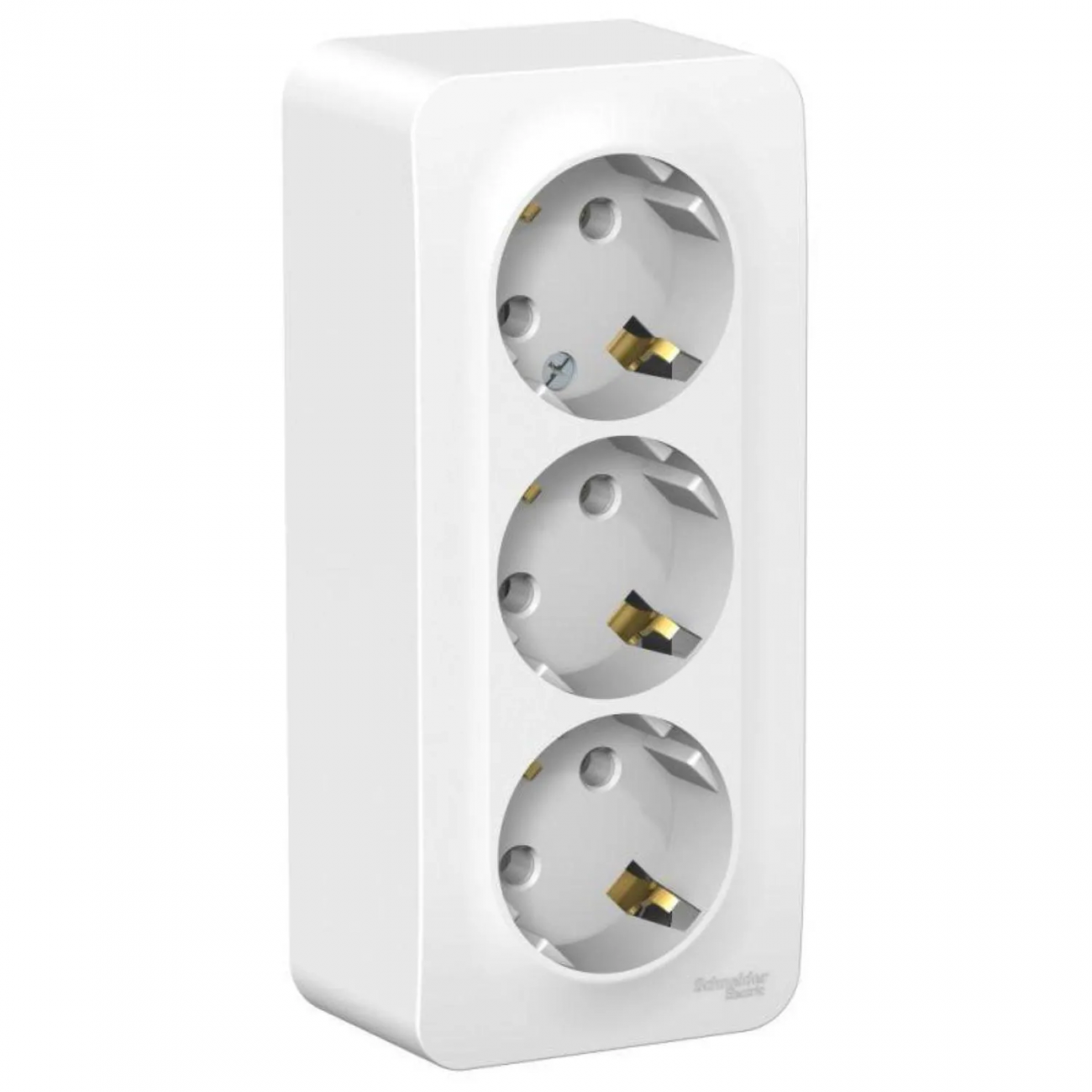 Розетка 3-ая с/з 16А SE Blanca Белый (BLNRA010311) О/У Schneider Electric 1536202