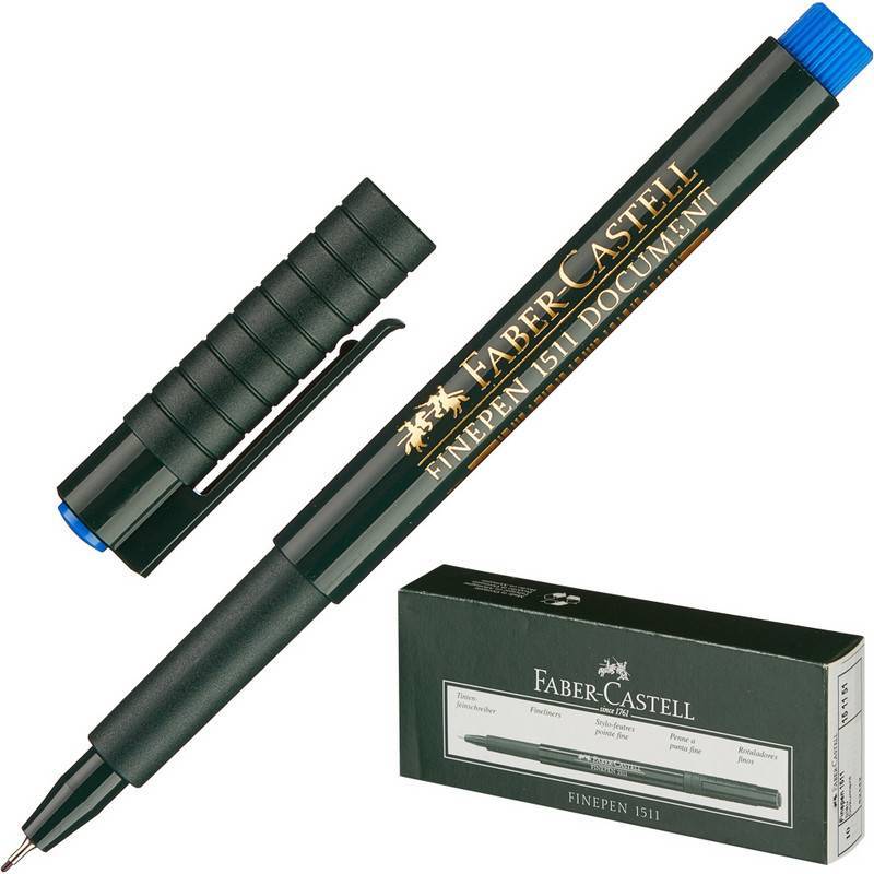 Линер Faber-Castell Finepen 1511 cиний (толщина линии 0.4 мм) 735610