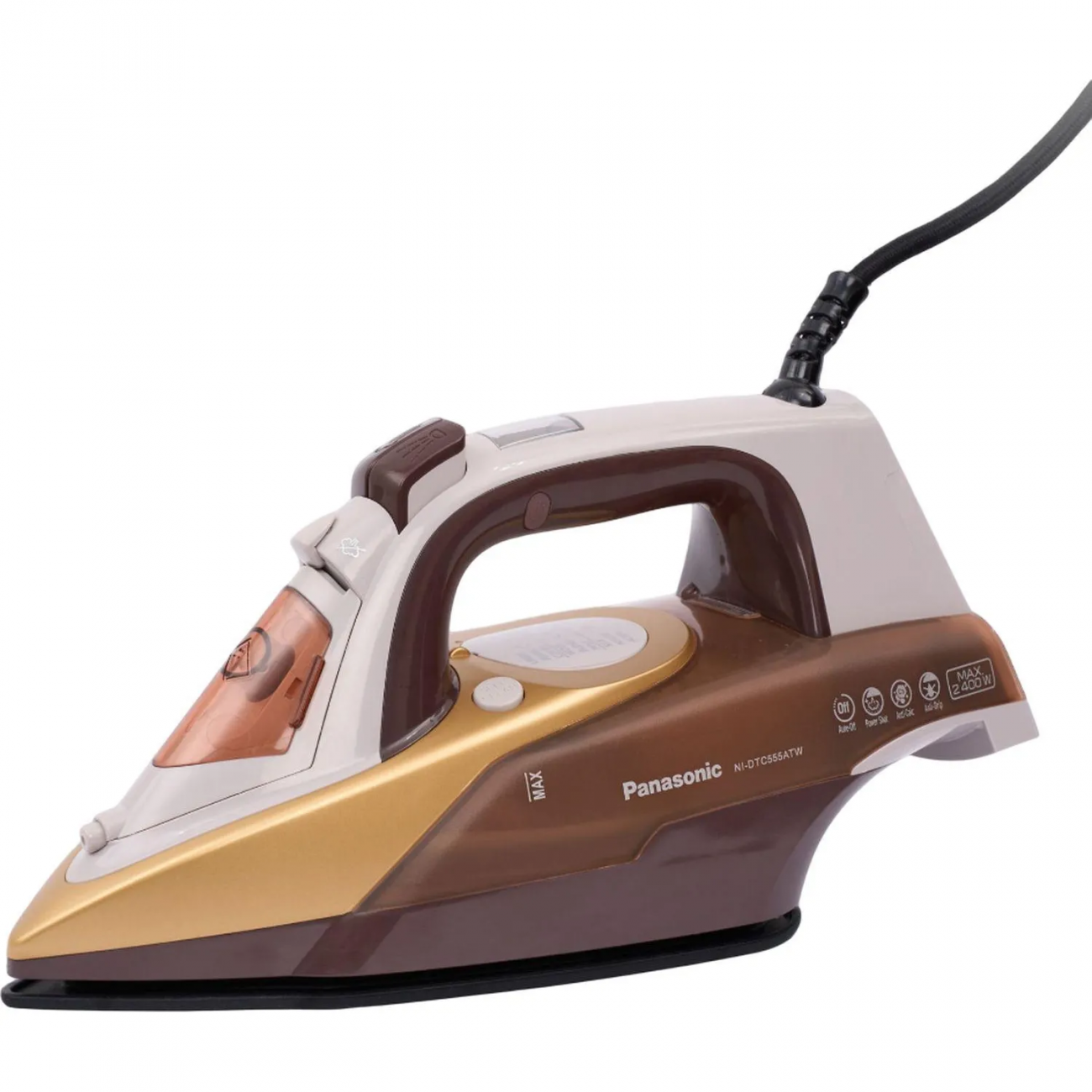 Утюг Panasonic NI-DTC555ATW, паровой, 2400вт, 300мл,цв сандаловый 2329419