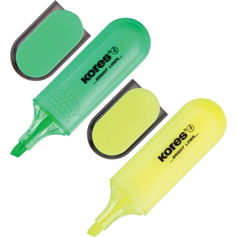 Набор текстовыделителей Kores (толщина линии 0.5-5 мм, 2 цвета) 139206