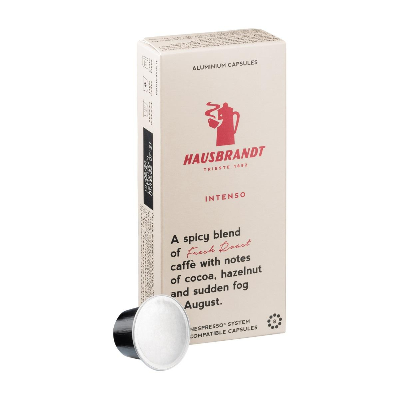 Кофе в капсулах Hausbrandt Nespresso Intenso,, упаковка 5грx10шт/уп 1883614 110512/2020