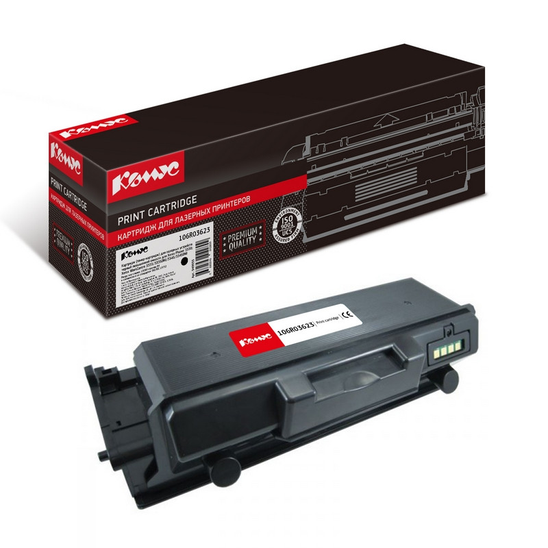 Тонер-картридж Комус 106R03623 чер. пов.емк. для Xerox WC 3335/3345 949935