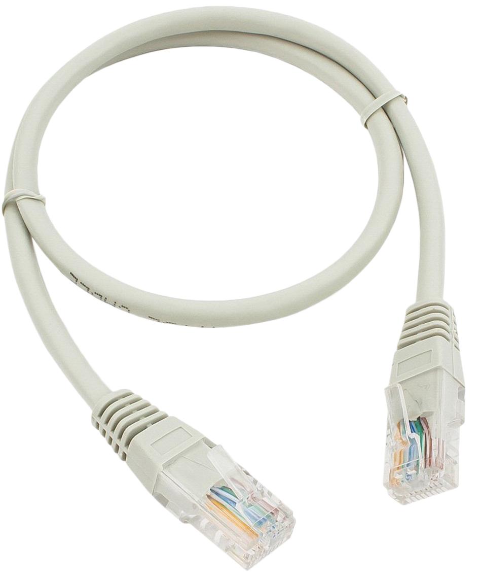Патч-корд UTP Cablexpert PP10-0.5M кат.5e, 0.5м, литой (серый) 1114319