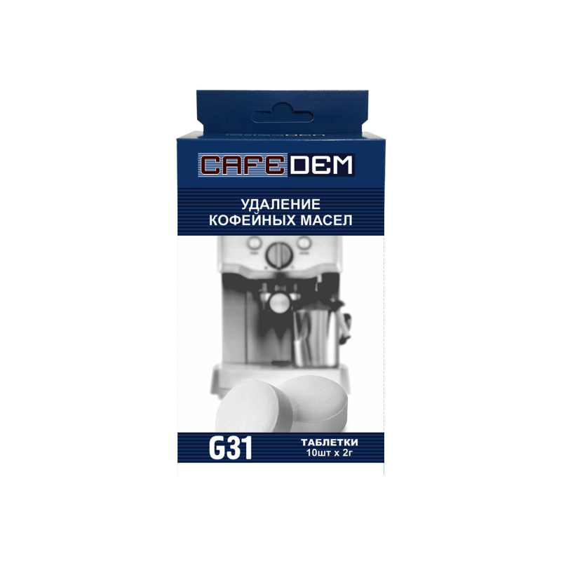 Таблетки для удаления кофейных масел CAFEDEM G3 1,2 г, 10таб 1290339