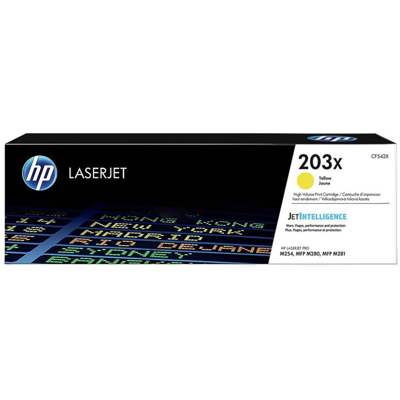 Картридж лазерный HP 203X CF542X жел. для CLJ Pro M254 MFP M280/281 770051