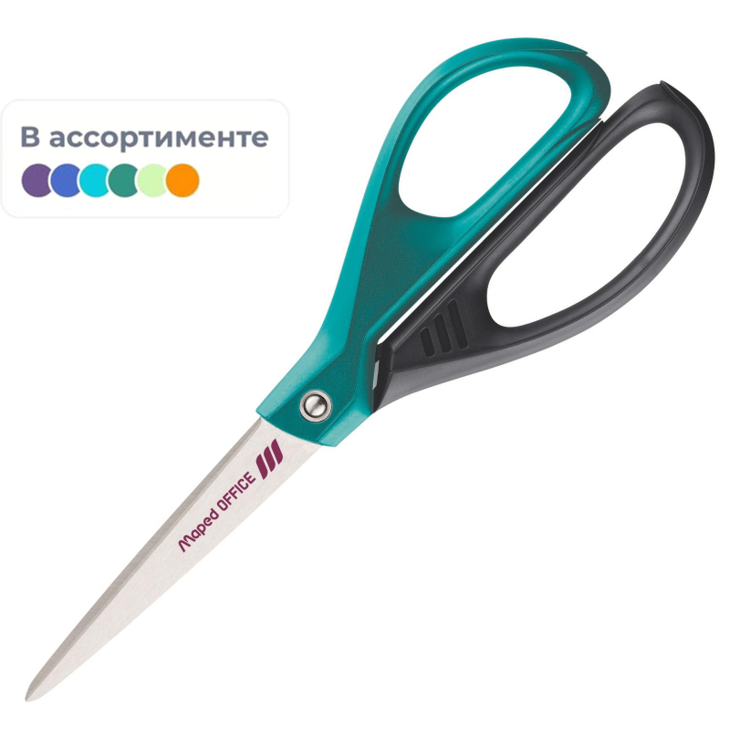 Ножницы Maped Essentials Green Deco,210мм,пласт.симм.ручки,в асс.468101 1836571