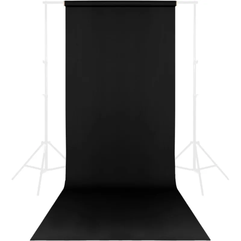 Фон бумажный Raylab 009 Black 1,35x6м черный 2199656 009 Black-1.35х6
