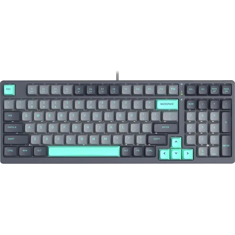 Клавиатура A4Tech Fstyler (FS300 PANDA ROCK)механич. чер/сер USB gamer LED 2154959