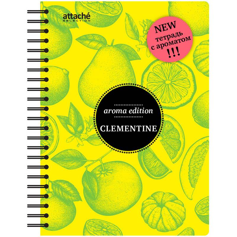 Бизнес-тетрадь ароматизир.100л,кл,А5, КЛЕМЕНТИН,спир,тонир.блок 84906 Attache Selection 737348