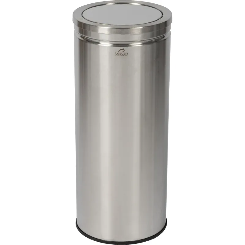 Ведро мусорное (урна) с качающ.крышкой нерж.сталь Luscan Professional 30л 2155563