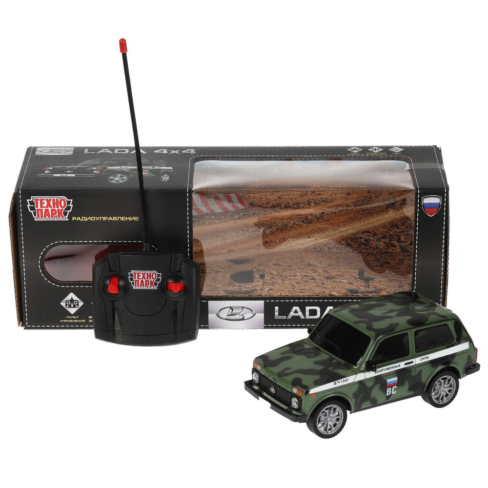 Машина р/у Лада 4x4, 18 см. свет, камуфляж Технопарк LADA4X4-18L-MIL