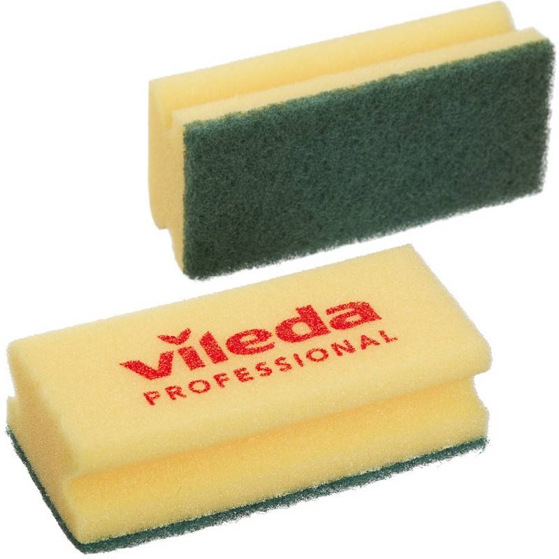 Губки абразивная Vileda средней жесткости, 7,10шт. 101404 Vileda Professional 515186 101397