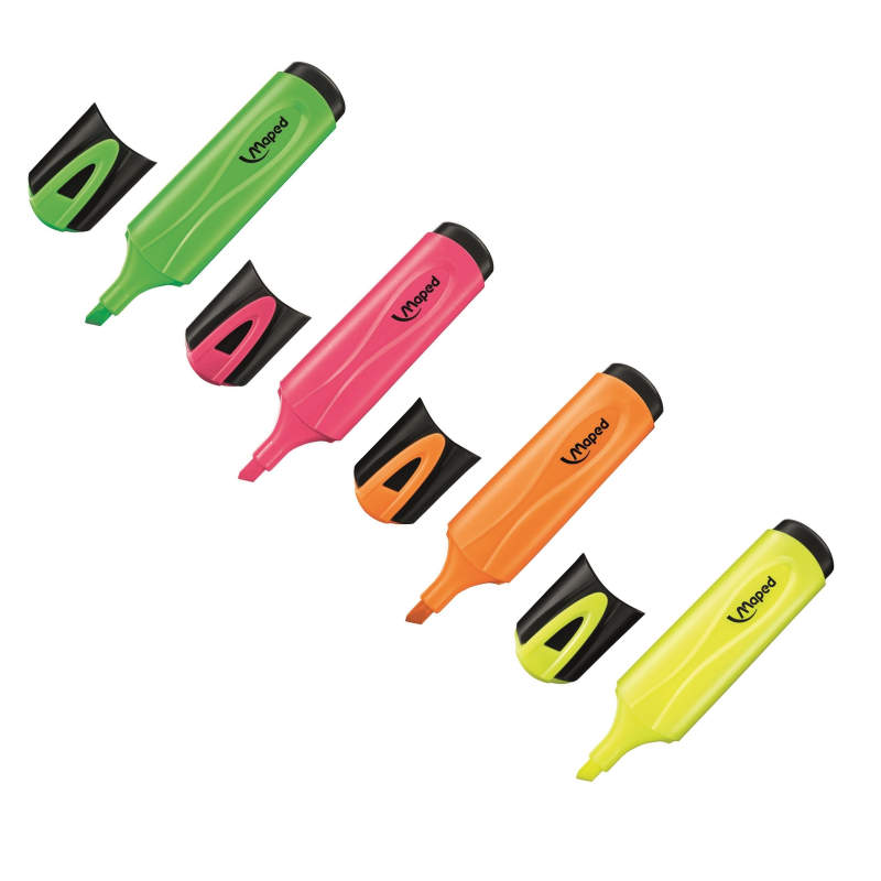 Маркер текстовыделитель Maped FLUO PEP S CLASSIC 1-5 мм набор 4 цв. 742547 1612926