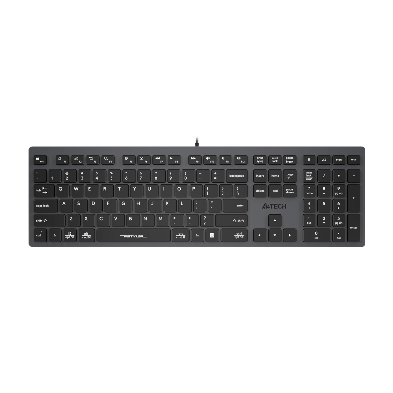 Клавиатура A4Tech Fstyler (FX50 GREY) серый USB slim Multimedia 1729897