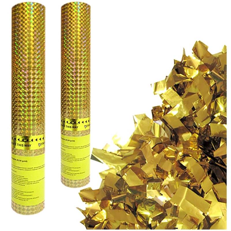 Хлопушка Пати Бум Золотое конфетти 30 см 917299