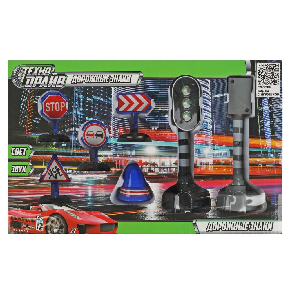 Настольная игра дорожные знаки, свет-звук Технодрайв 1809Z582-R