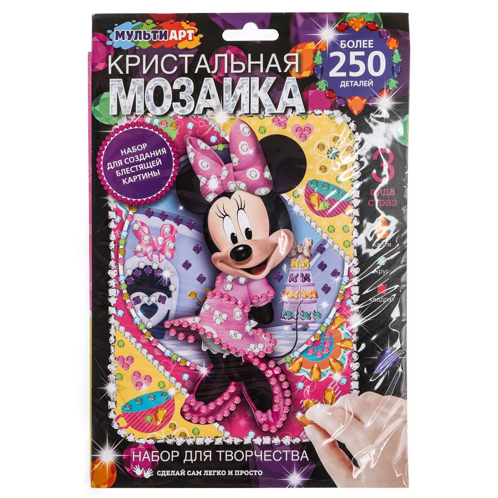 Кристальная мозаика 17х23 см. милая мышка MultiArt CRYST-096354