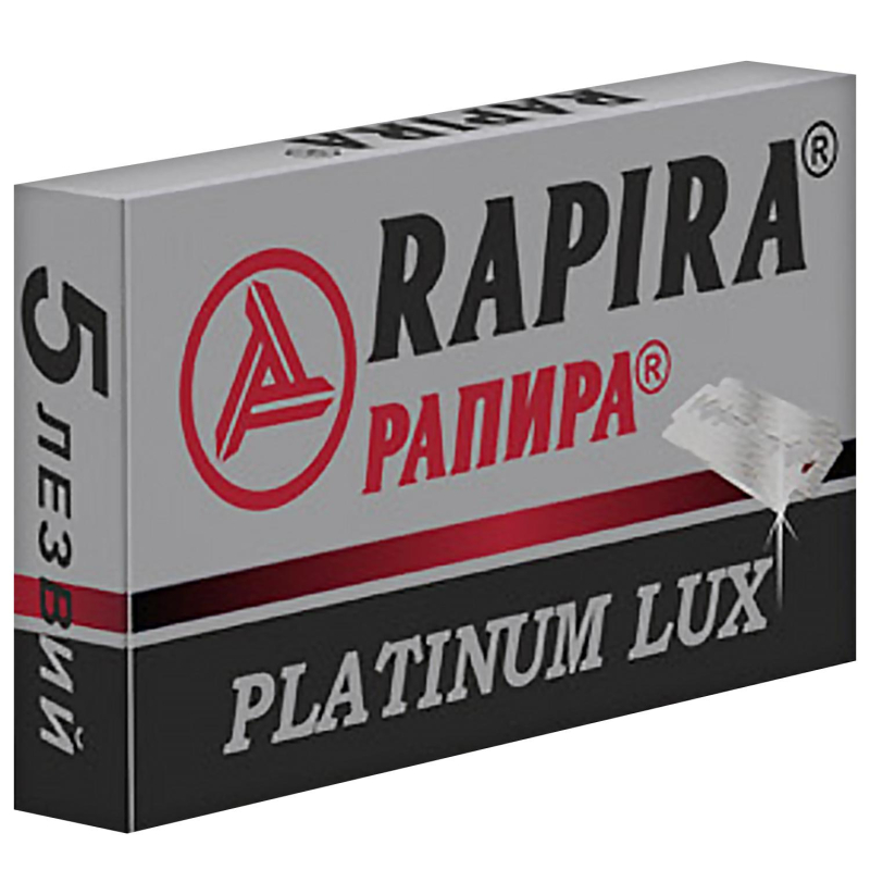 Сменные лезвия Rapira PLATINUM LUX клас.д/Т-образ.станка 5шт/уп РК-05ПЛ01 1646254