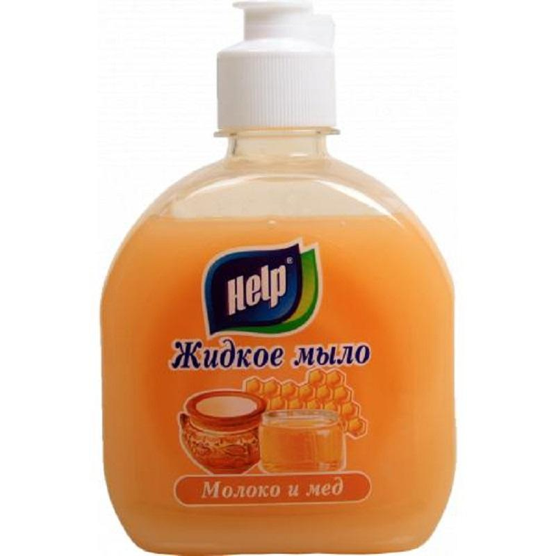 Мыло жидкое HELP 300мл флип-топ Молоко и мед 1478055 5-0313
