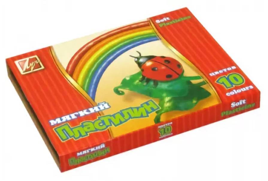 Мягкий пластилин "Кроха" 10 цветов ЛУЧ 12С875-08