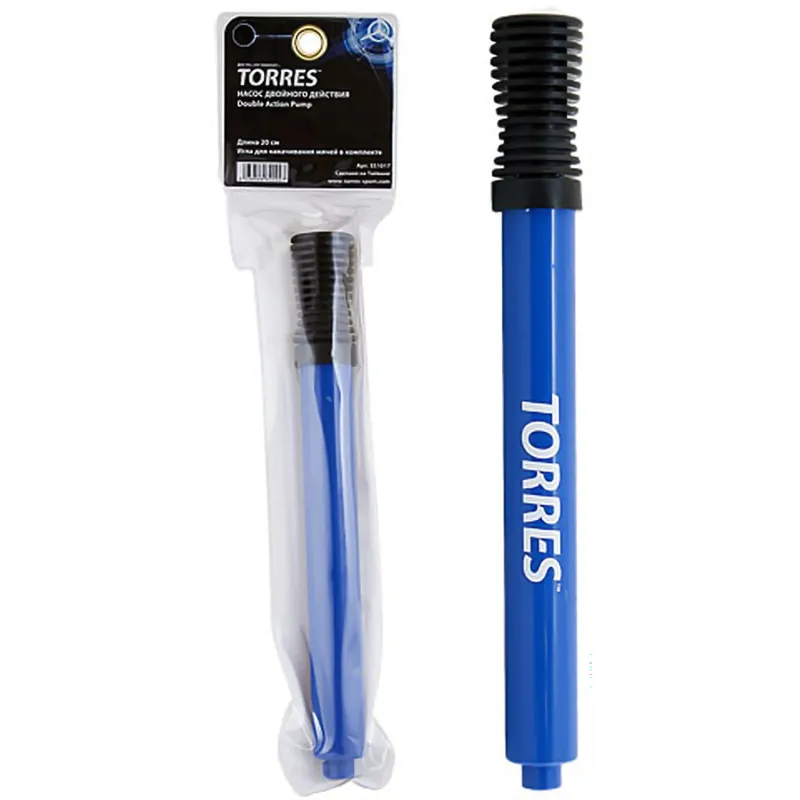 Насос TORRES двойного действия, SS1017, 20 см. пластик, игла (7 мм) синий 2009705